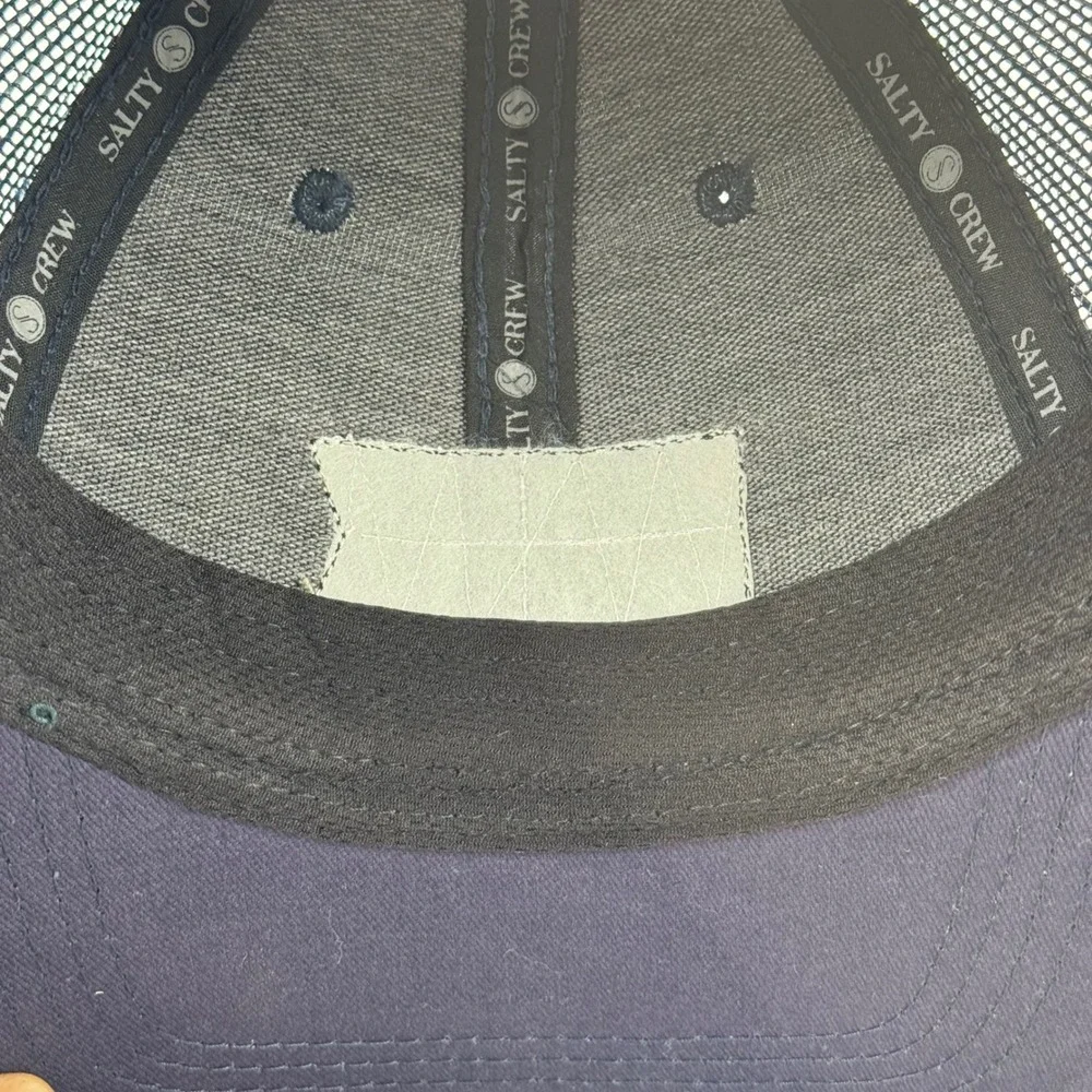 Salty Crew trucker hat purple‎ navy mesh embroidered logo adjustable snapback